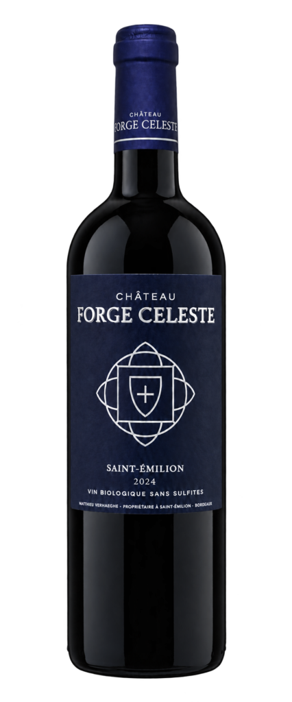 Bouteille de Château Forge Céleste 2024, Saint-Émilion biologique sans sulfites