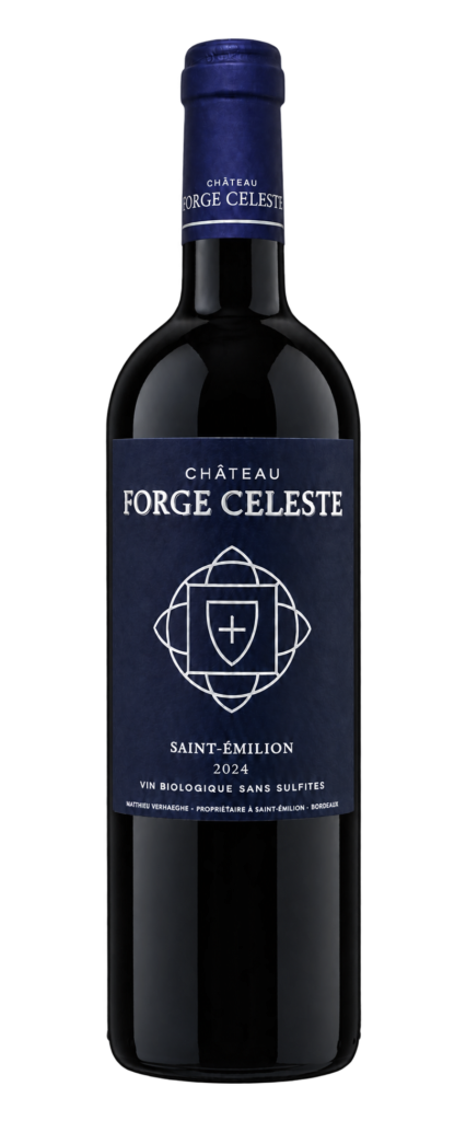 Château Forge Céleste 2024 — Saint-Émilion bio Bouteille de Château Forge Céleste 2024, Saint-Émilion bio sans sulfites